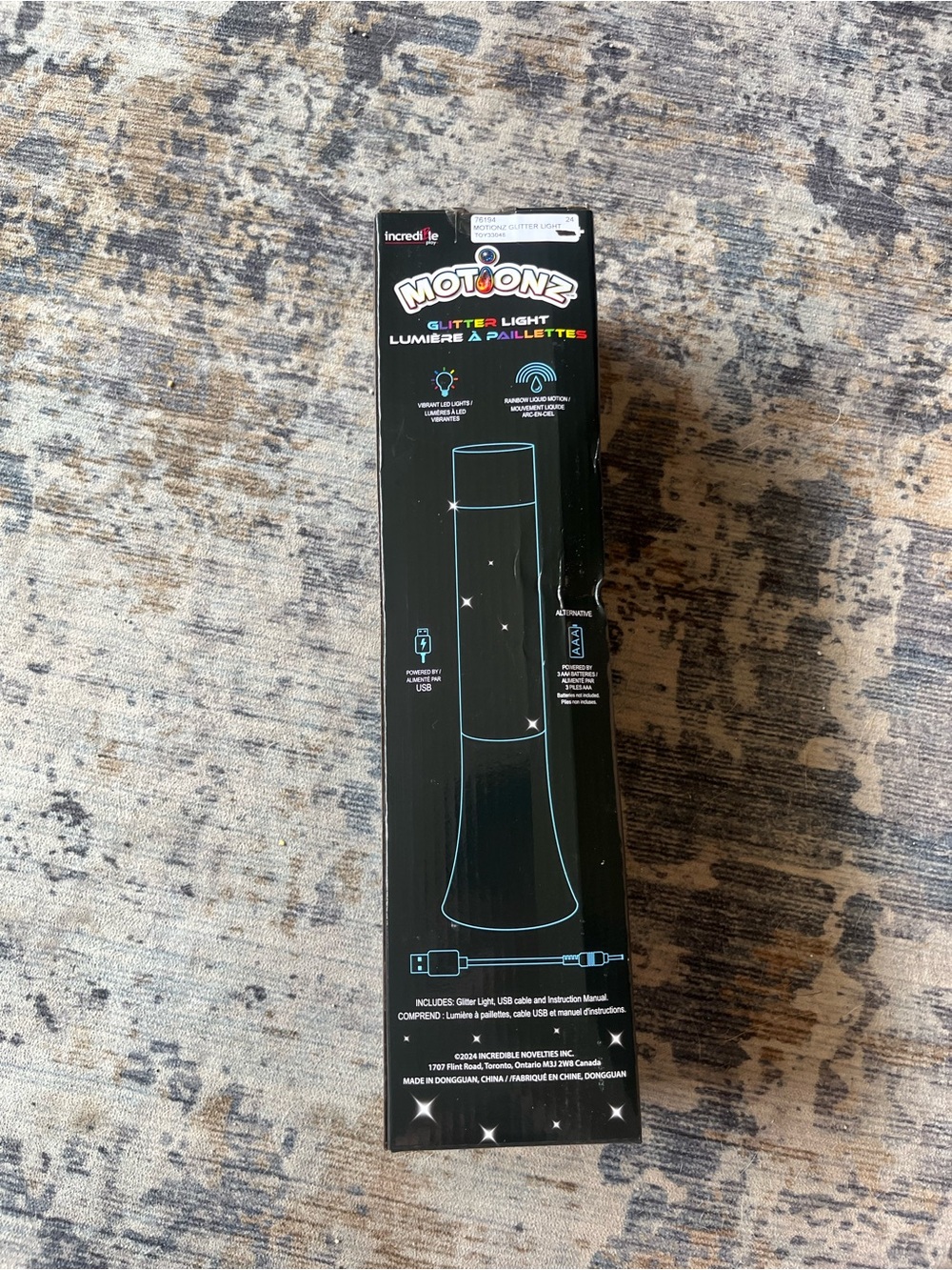 Glitter light- NWT never used, great for kids room or an office - Picture 2 of 2